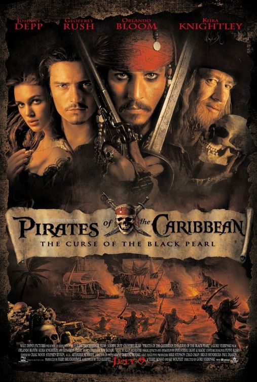 Pirates Of The Caribbean : The Curse of the Black Pearl (2003) movie poster download
